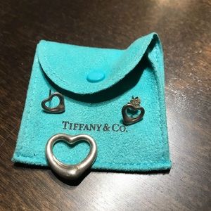 Tarnished Tiffany’s sterling silver heart set